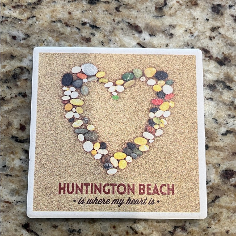 5 for$5✨Huntington Beach Ceramic Coaster